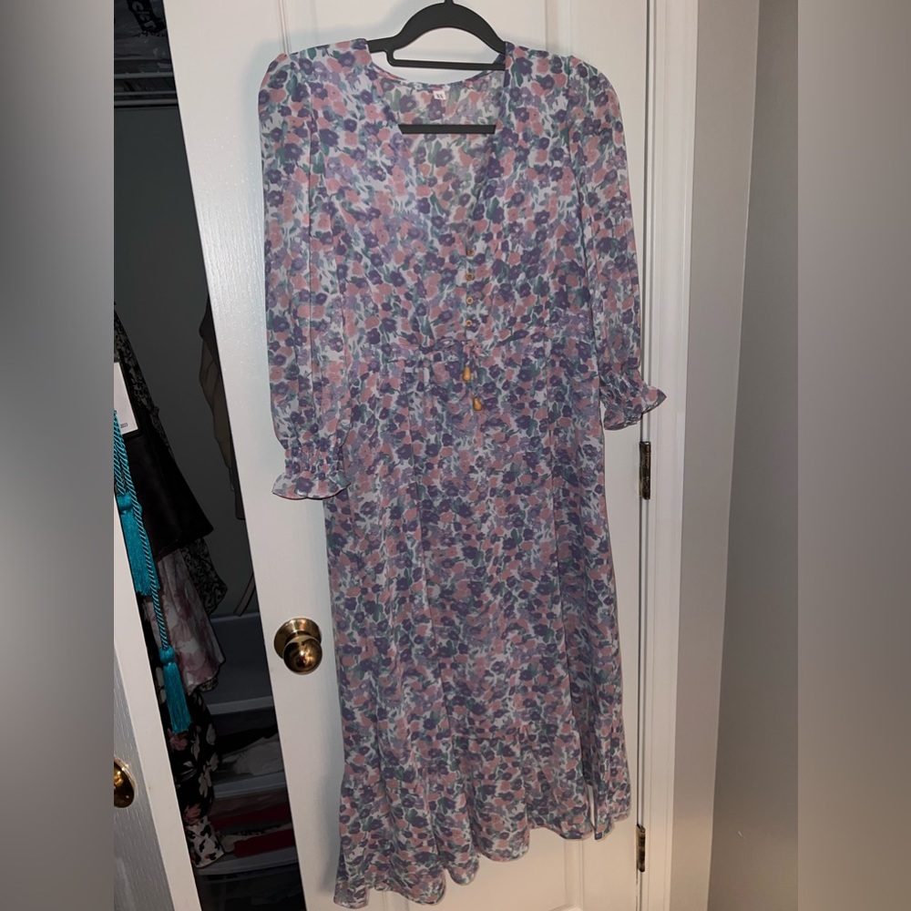 Midi floral dress